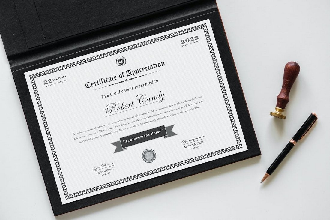 Certificates and Recognition